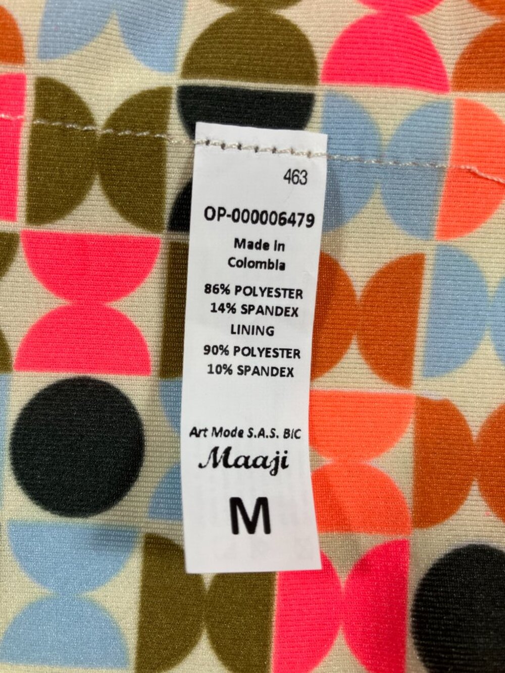 NWT Maaji Bikini Kaleidoscope Reversible, Cheeky Coverage, Size Med. - Picture 5 of 11